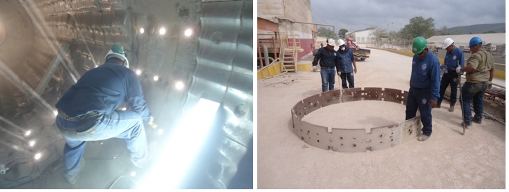 Armado de aro de tabique Armado de aro de tabique