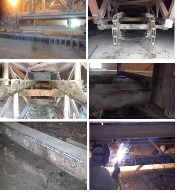 Mantenimiento de cangilones Mantenimiento de cangilones