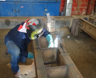 Soldadura y colocación de cartelas Soldadura y colocación de cartelas